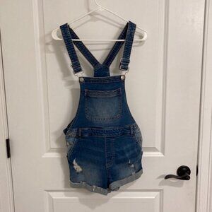 Jean Overall Shorts